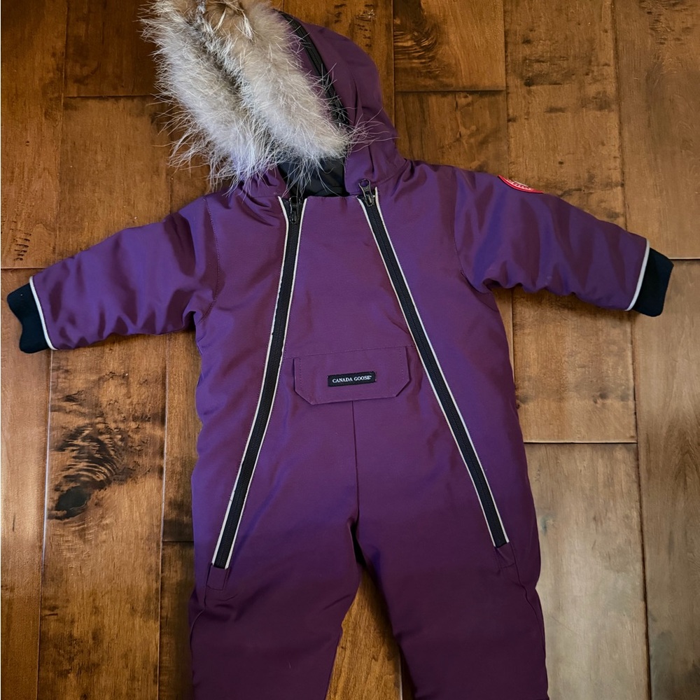 Canada Goose Purple Arctic Program Snowsuit
